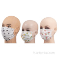 3 couches Masque facial jetable pour enfants non tissés